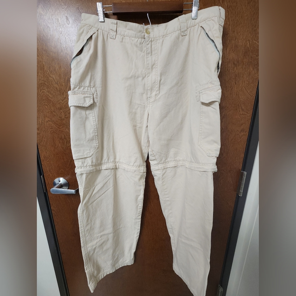 Men's Beige/Tan Cargo Pants Organic 100 Cotton